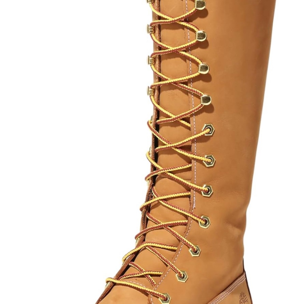 Timberland Tan Lace Up Boots with Nubuck Leather
